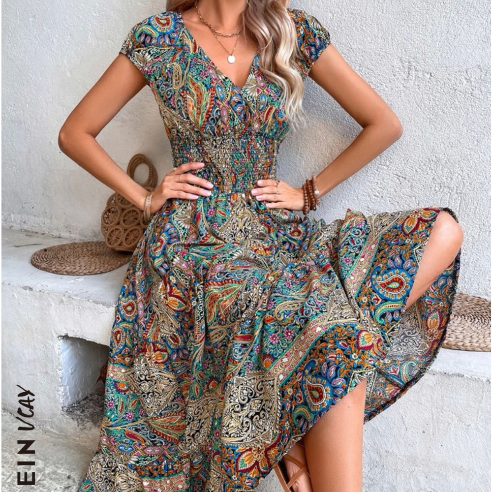 SHEIN multi color dress